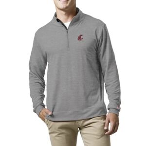 Champion Washington State University WSU Quarter Zip Jacket 2XL Lightweight